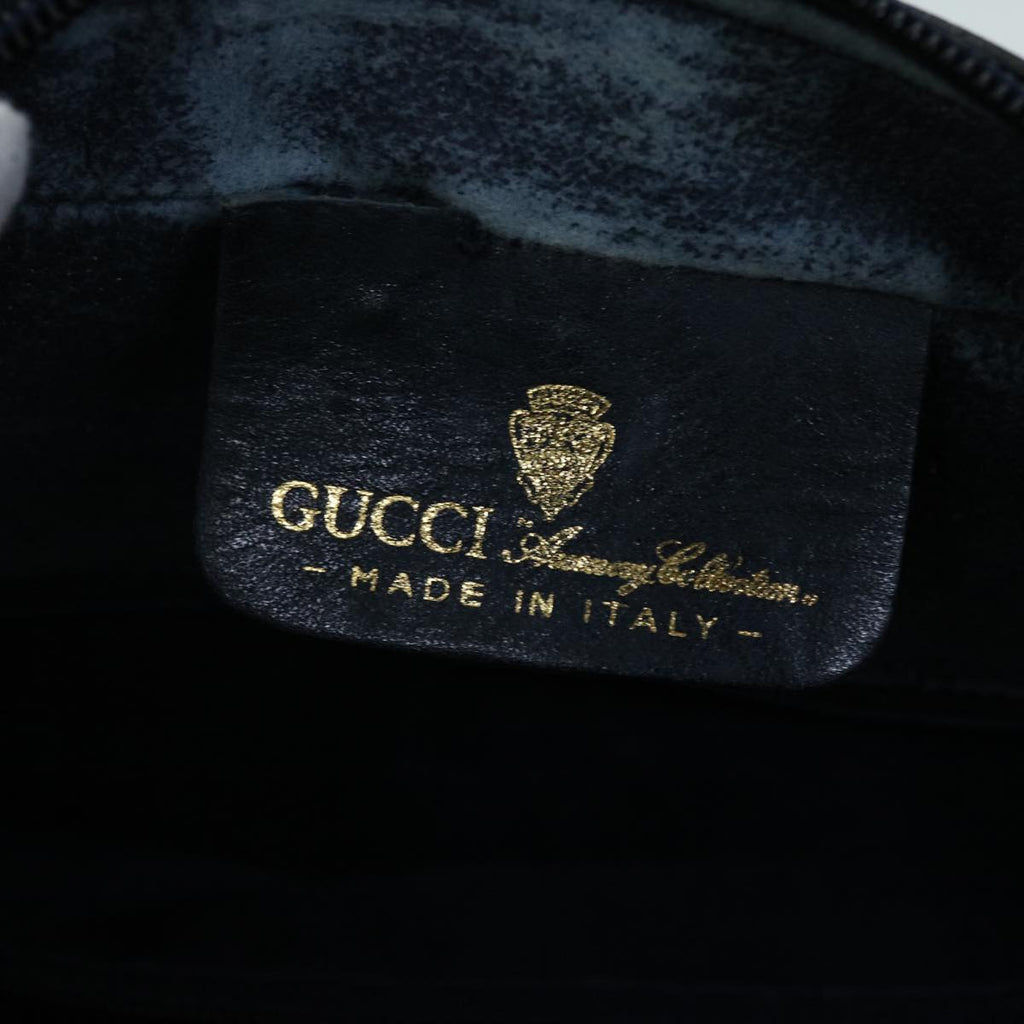 GUCCI GG Canvas Sherry Line Shoulder Bag Gray Red Navy 010 378 53344