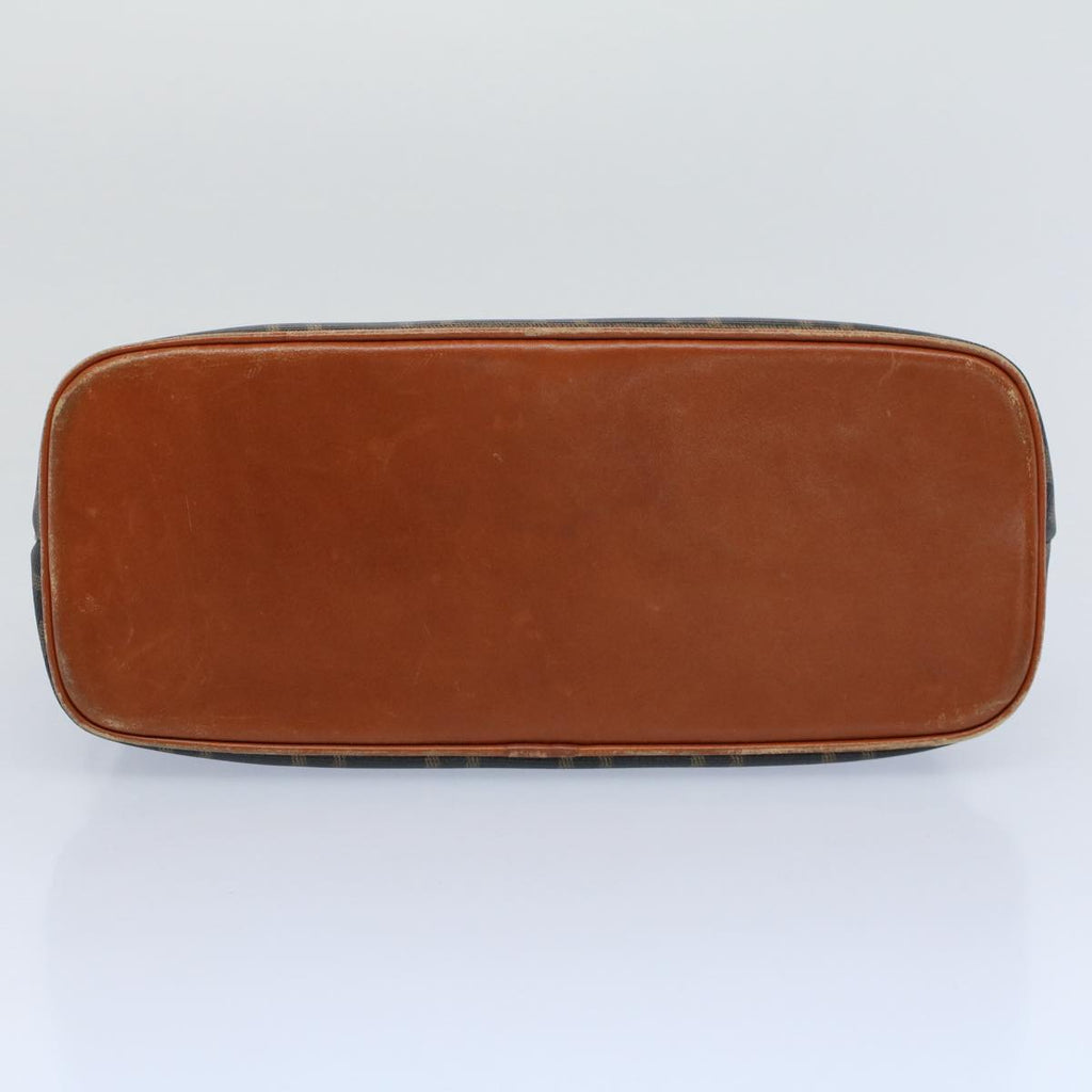 FENDI Zucca Canvas Hand Bag Black Brown 53345
