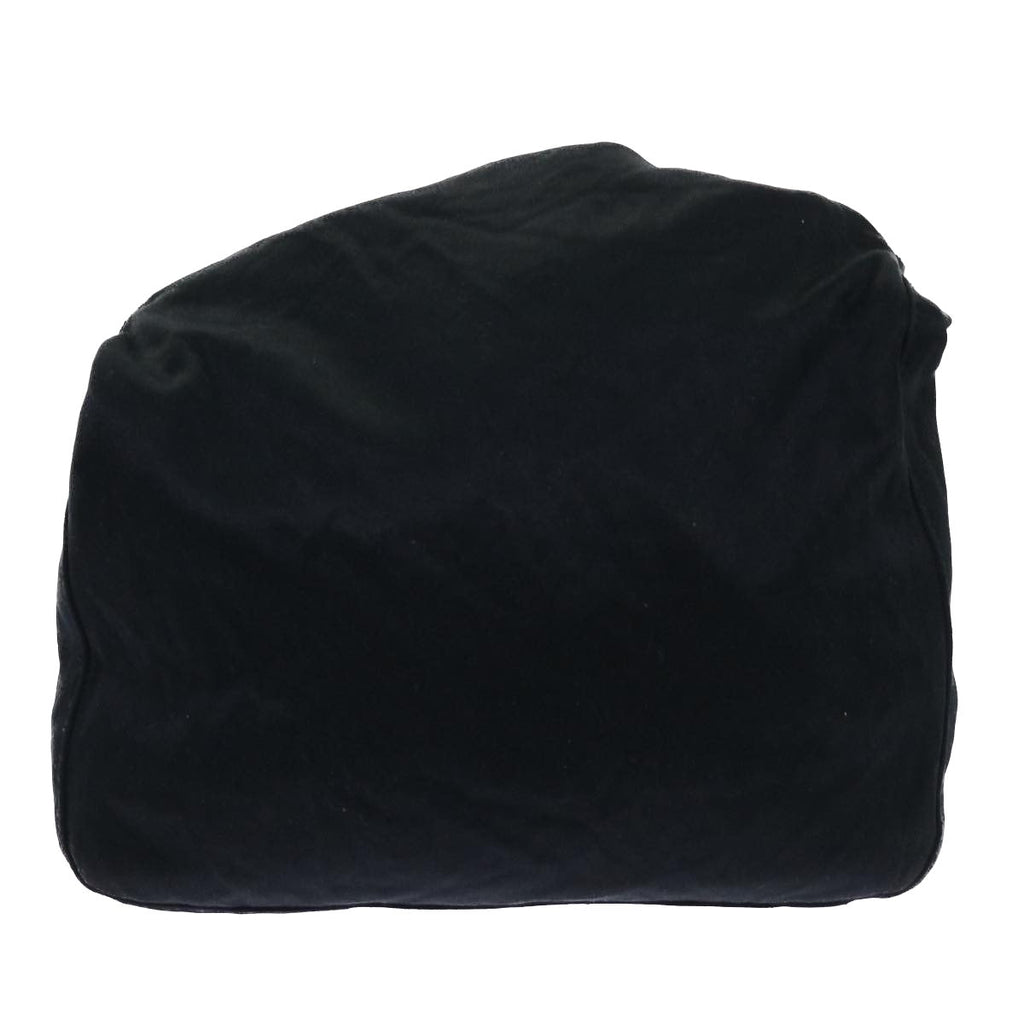 FENDI Mamma Baguette Shoulder Bag Nylon Black 53377
