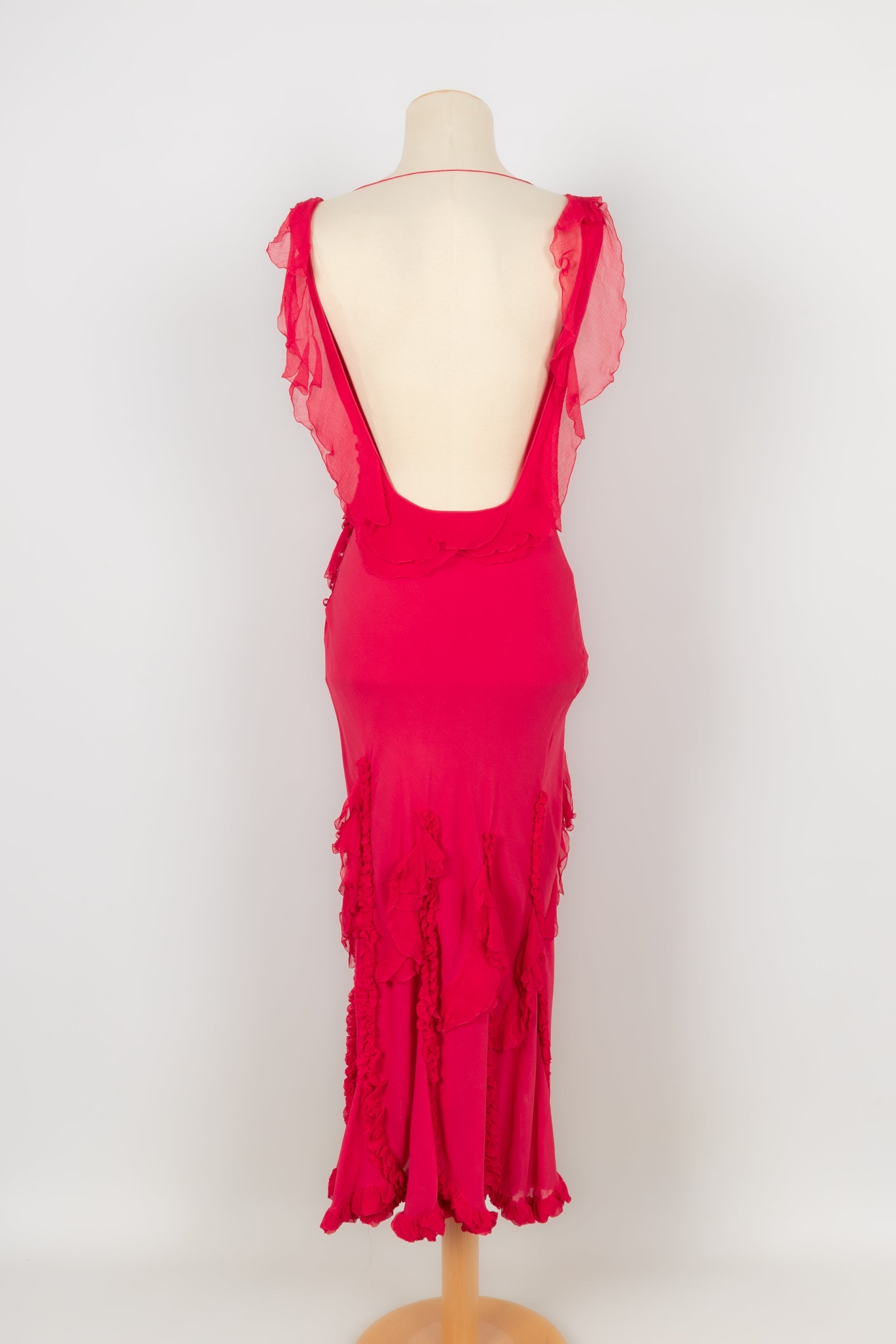 Robe en soie Galliano
