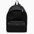 Saint Laurent Black Leather-Trim City Backpack Men