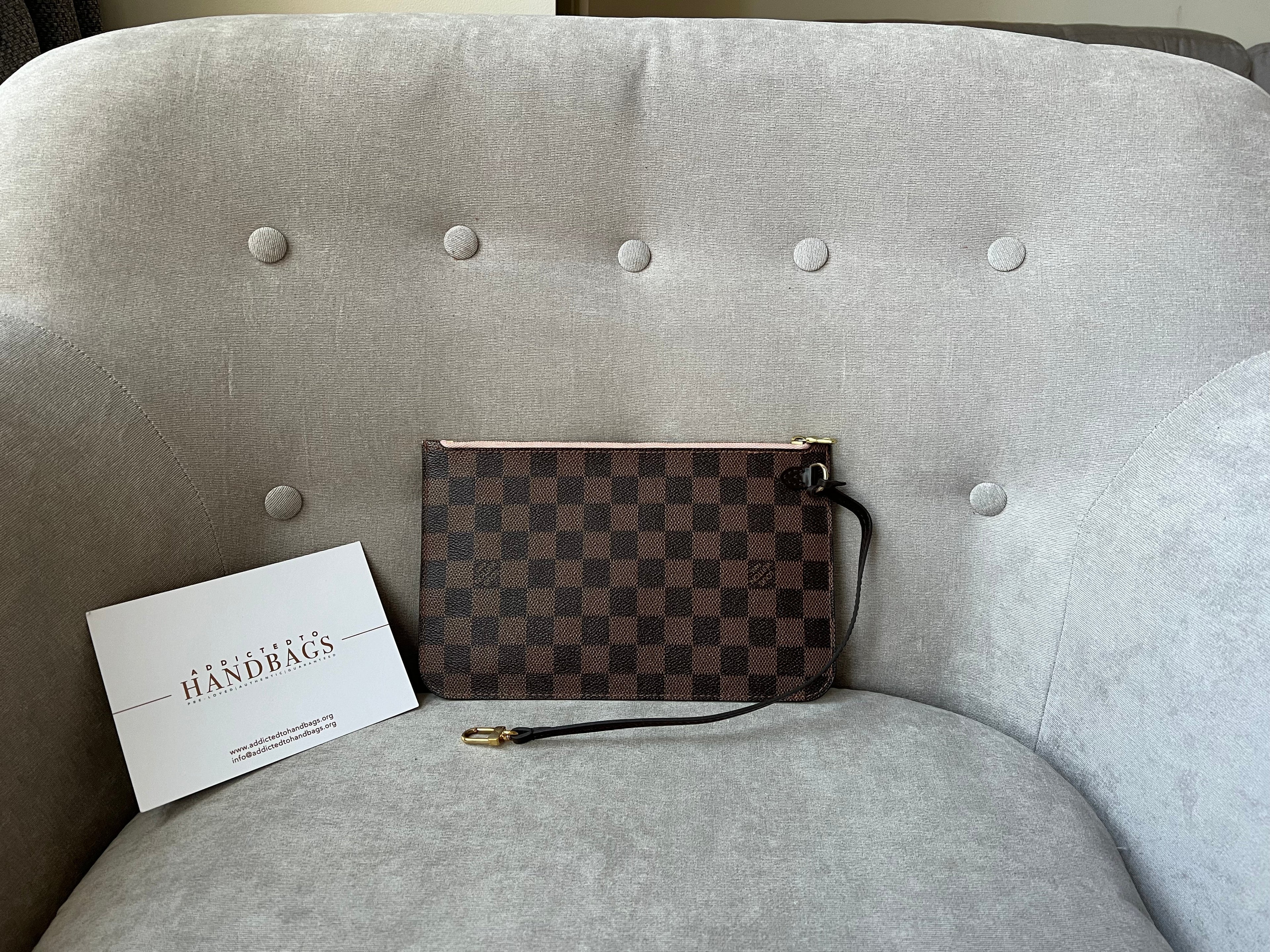 Louis Vuitton Pouch (from Neverfull MM) in Damier Ebene