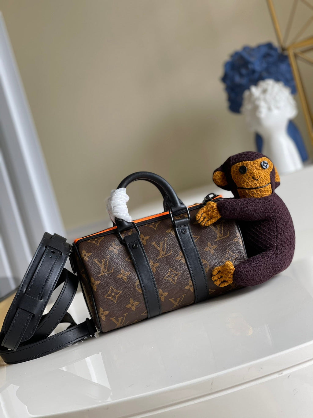 LV Keepall XS Monogram Canvas By Virgil Abloh For Men, Bags 8.3in/21cm LV M80118