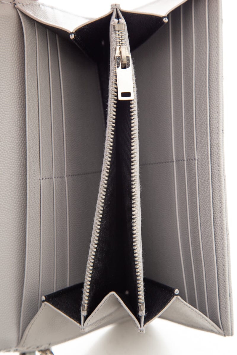 Saint Laurent Light Gray Grain De Poudre WOC