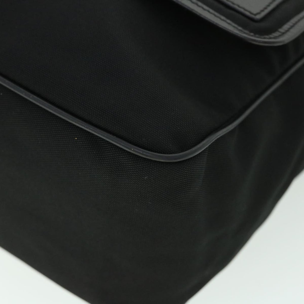 GUCCI Shoulder Bag Nylon Leather Black 53651