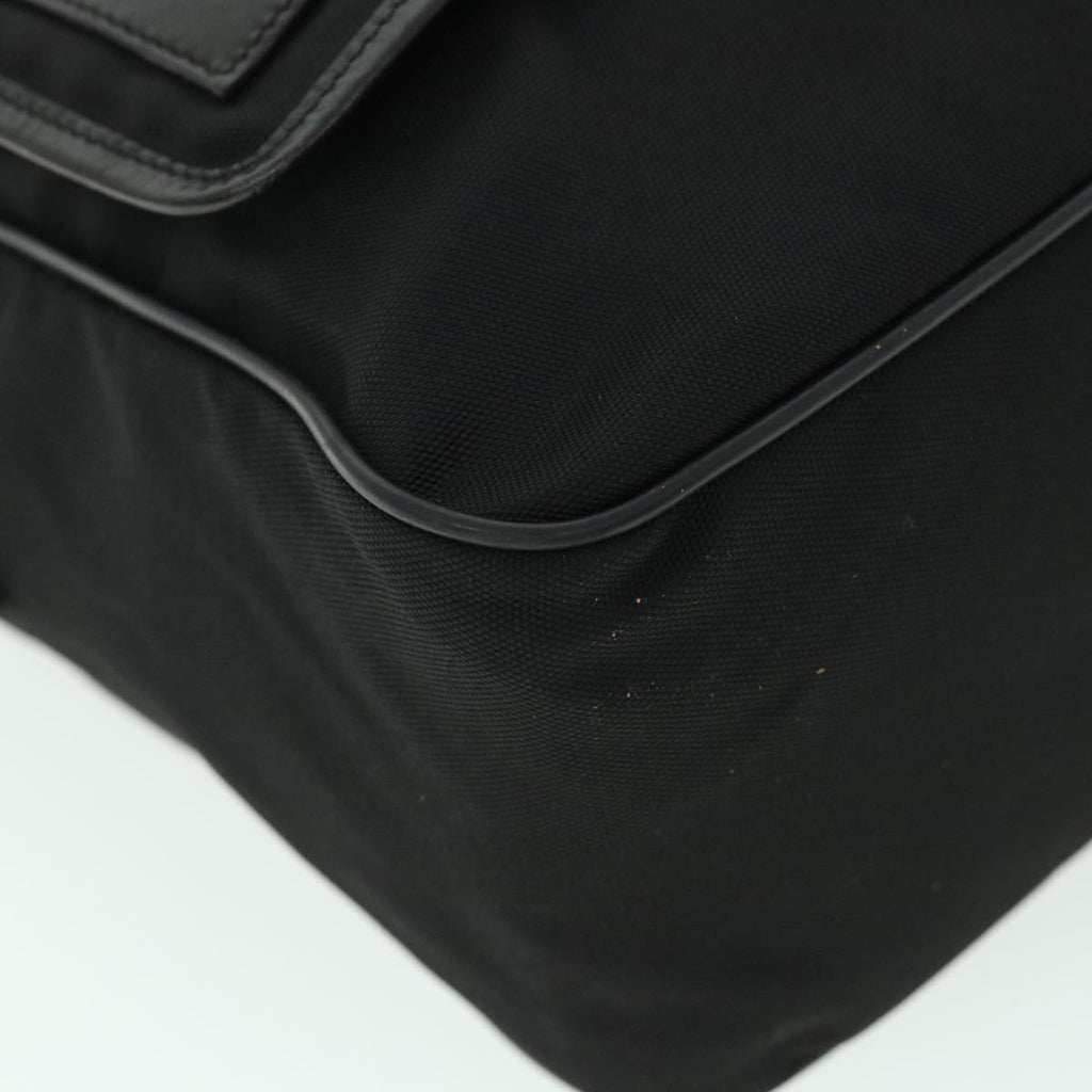GUCCI Shoulder Bag Nylon Leather Black 53651