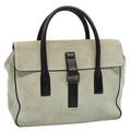 GUCCI Hand Bag Suede Leather Beige 000 0844 53662