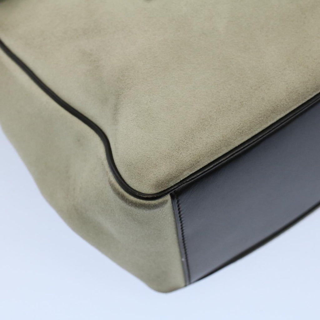 GUCCI Hand Bag Suede Leather Beige 000 0844 53662