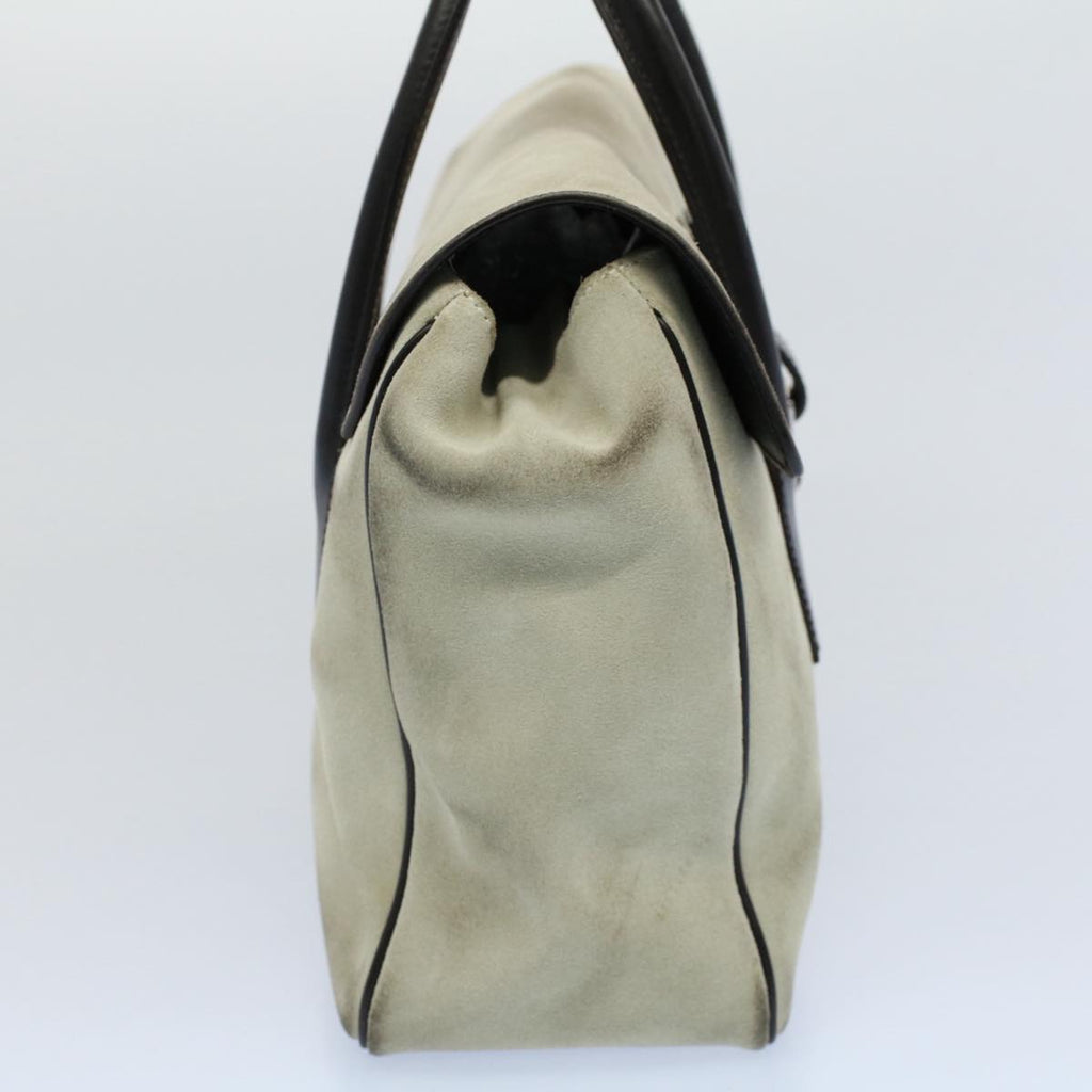 GUCCI Hand Bag Suede Leather Beige 000 0844 53662