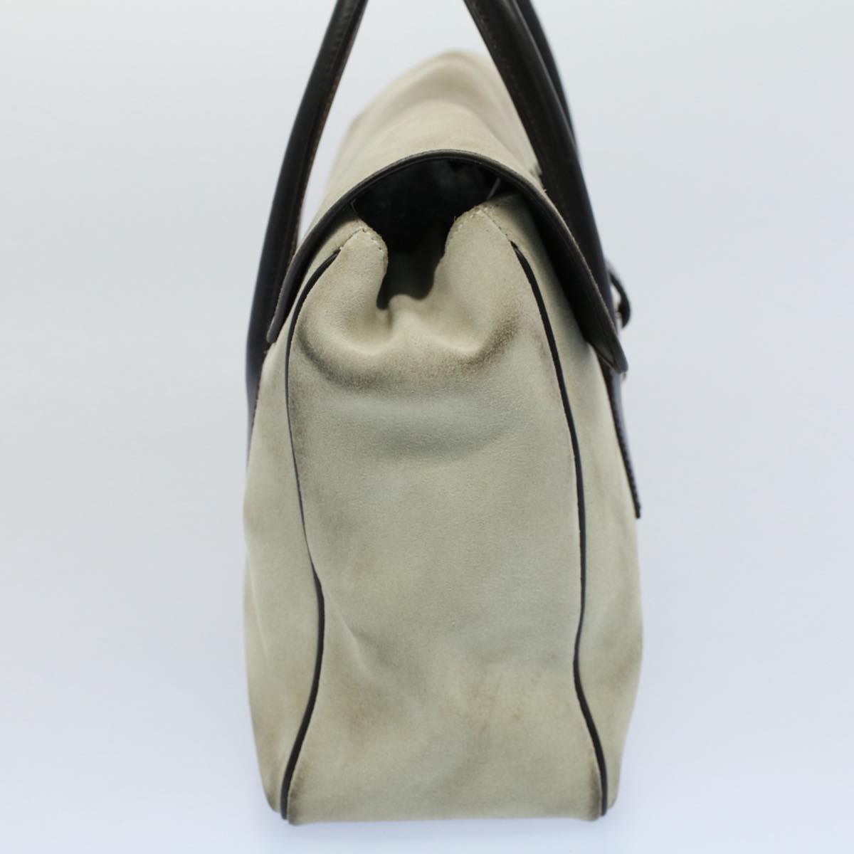 GUCCI Hand Bag Suede Leather Beige 000 0844 53662
