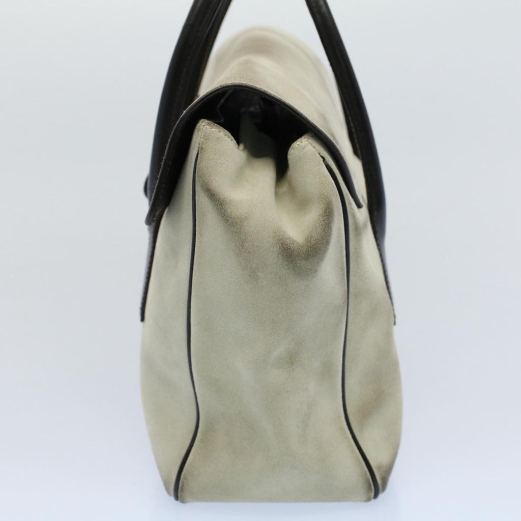GUCCI Hand Bag Suede Leather Beige 000 0844 53662