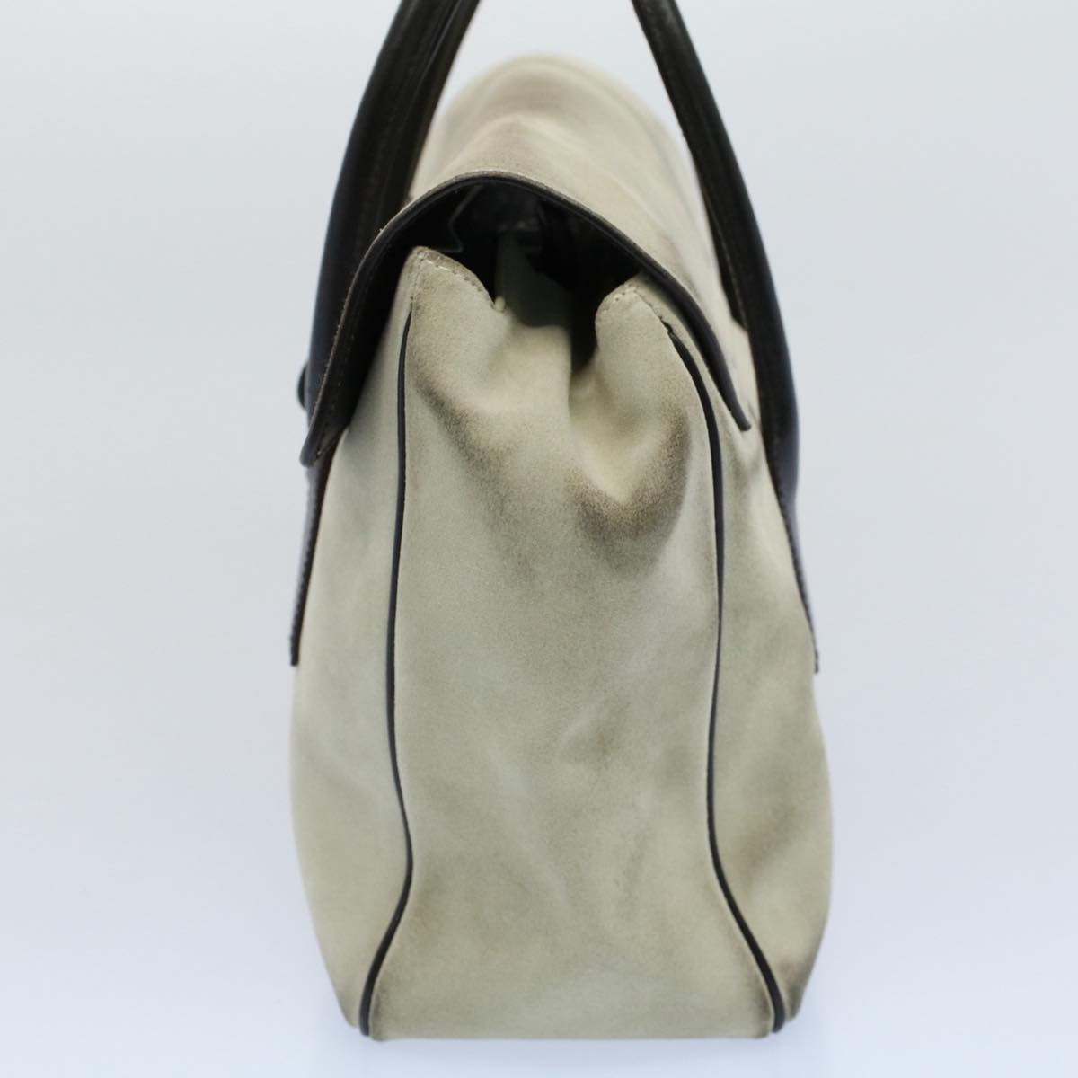 GUCCI Hand Bag Suede Leather Beige 000 0844 53662