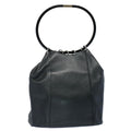 GUCCI Hand Bag Leather Black 53686