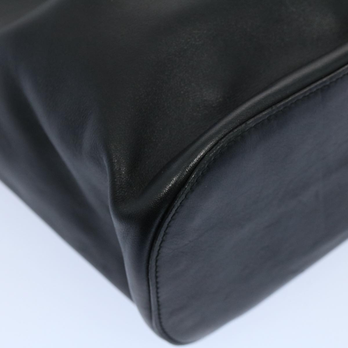 GUCCI Hand Bag Leather Black 53686