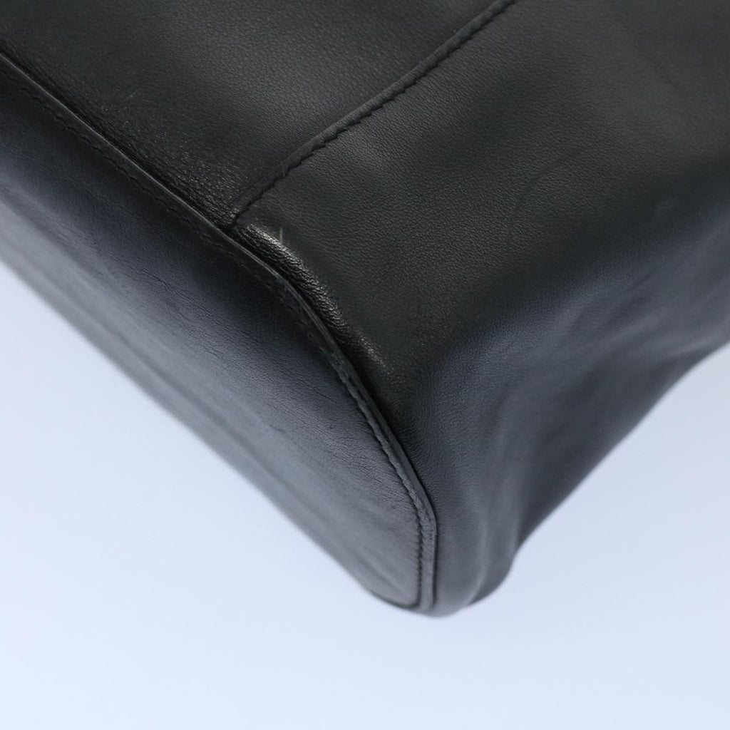 GUCCI Hand Bag Leather Black 53686