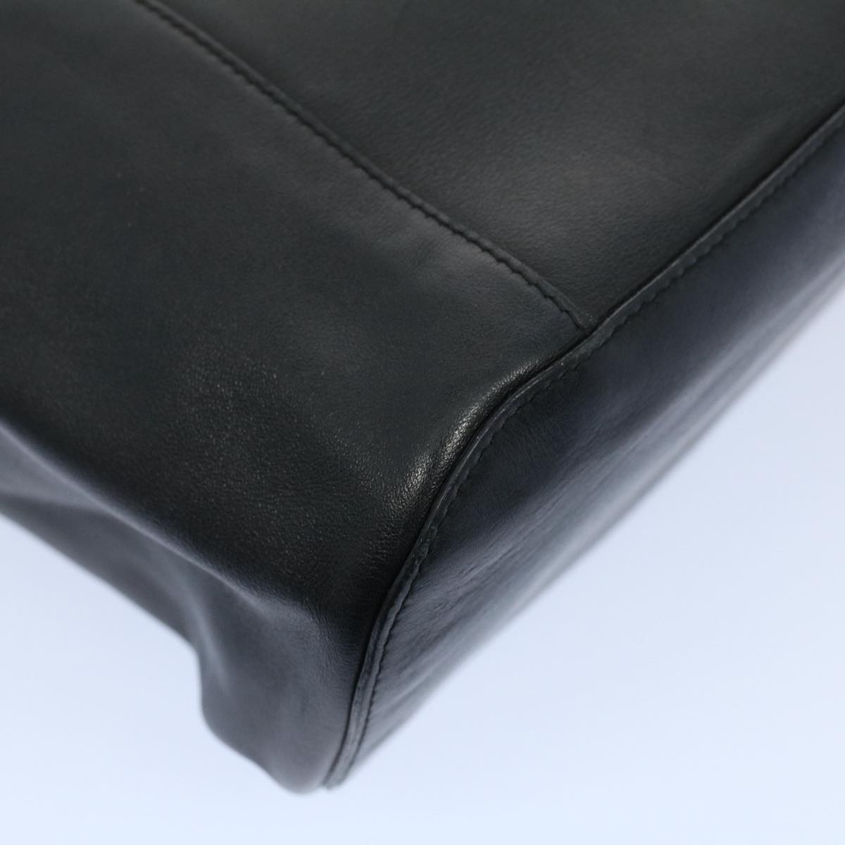 GUCCI Hand Bag Leather Black 53686