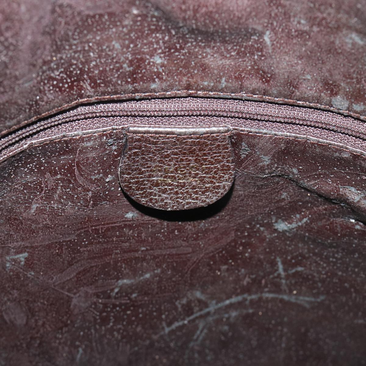 GUCCI Bamboo Hand Bag Suede 2way Brown 53690