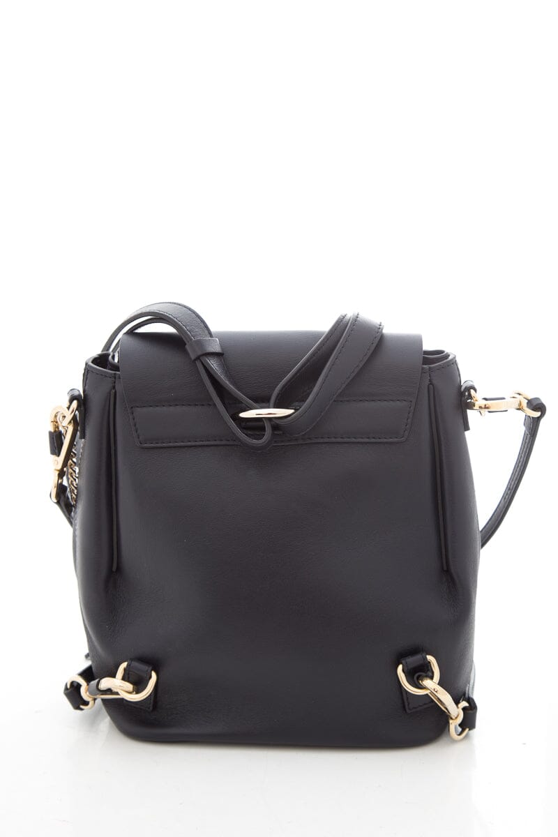 Chloe Navy Faye Quilted Leather Backpack