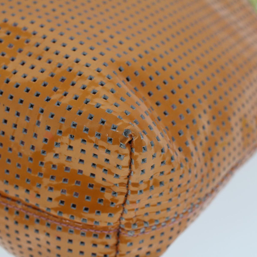 FENDI Hand Bag Patent leather Orange 53743