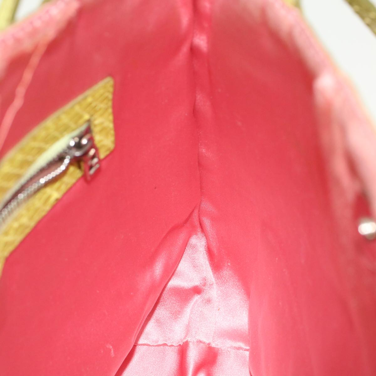 FENDI Hand Bag Patent leather Orange 53743