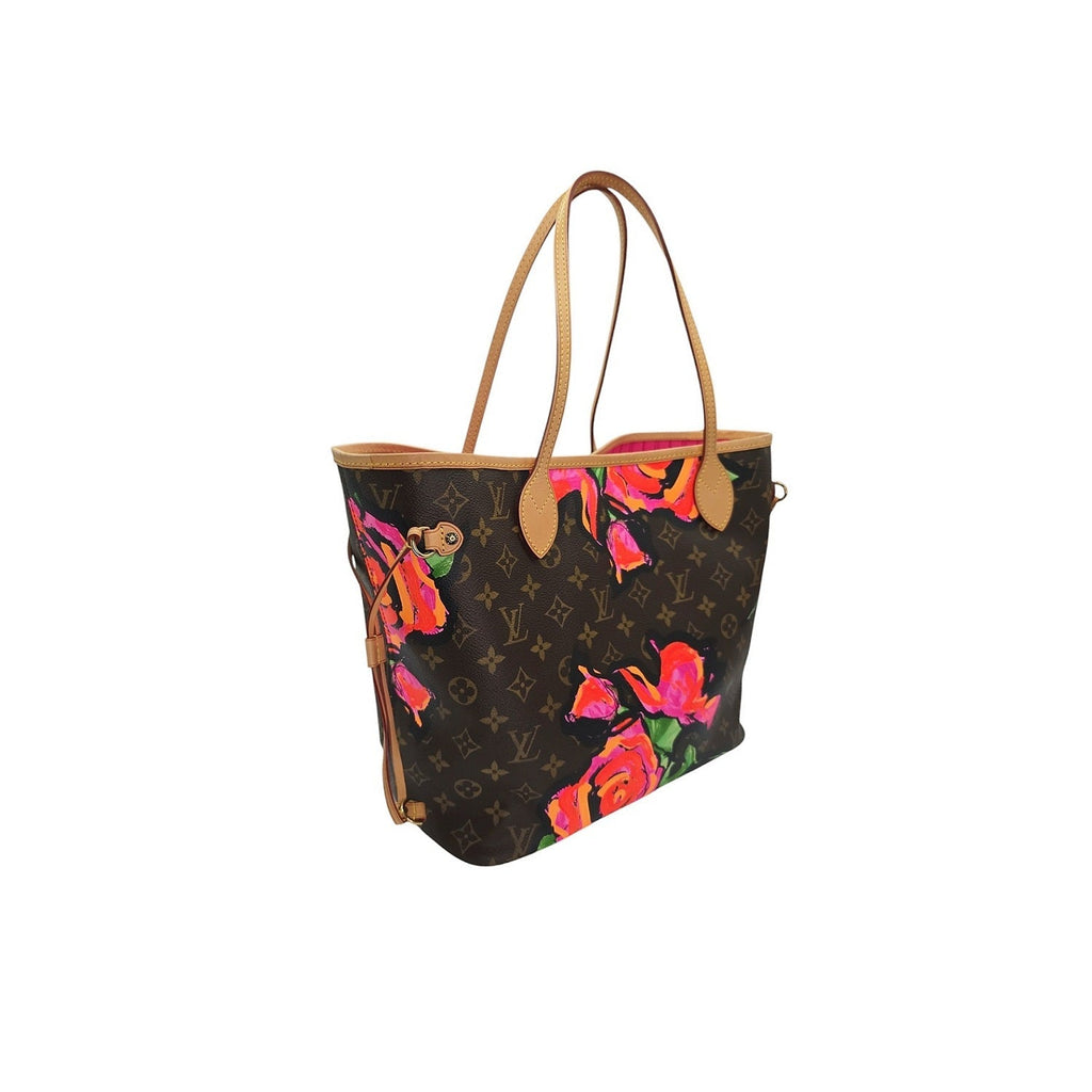 Louis Vuitton Neverfull MM Stephen Sprouse Monogram Roses