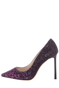 Jimmy Choo Romy Black & Pink Glitter Heels SZ 35