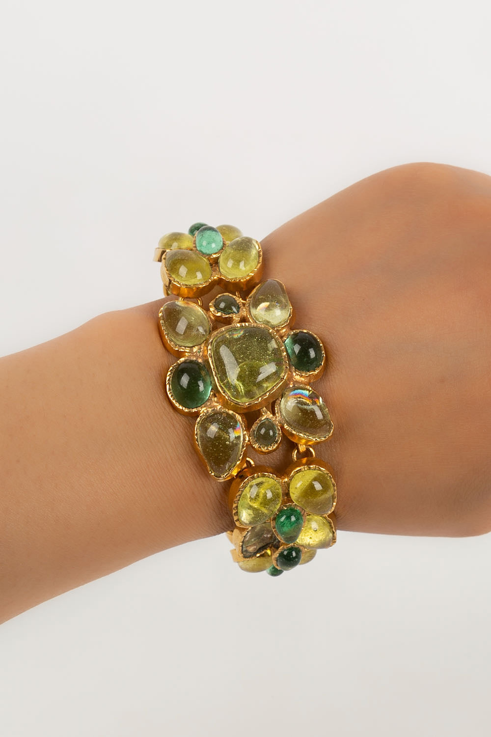 Bracelet en pÃƒÆ’Ã‚Â¢te de verre Chanel
