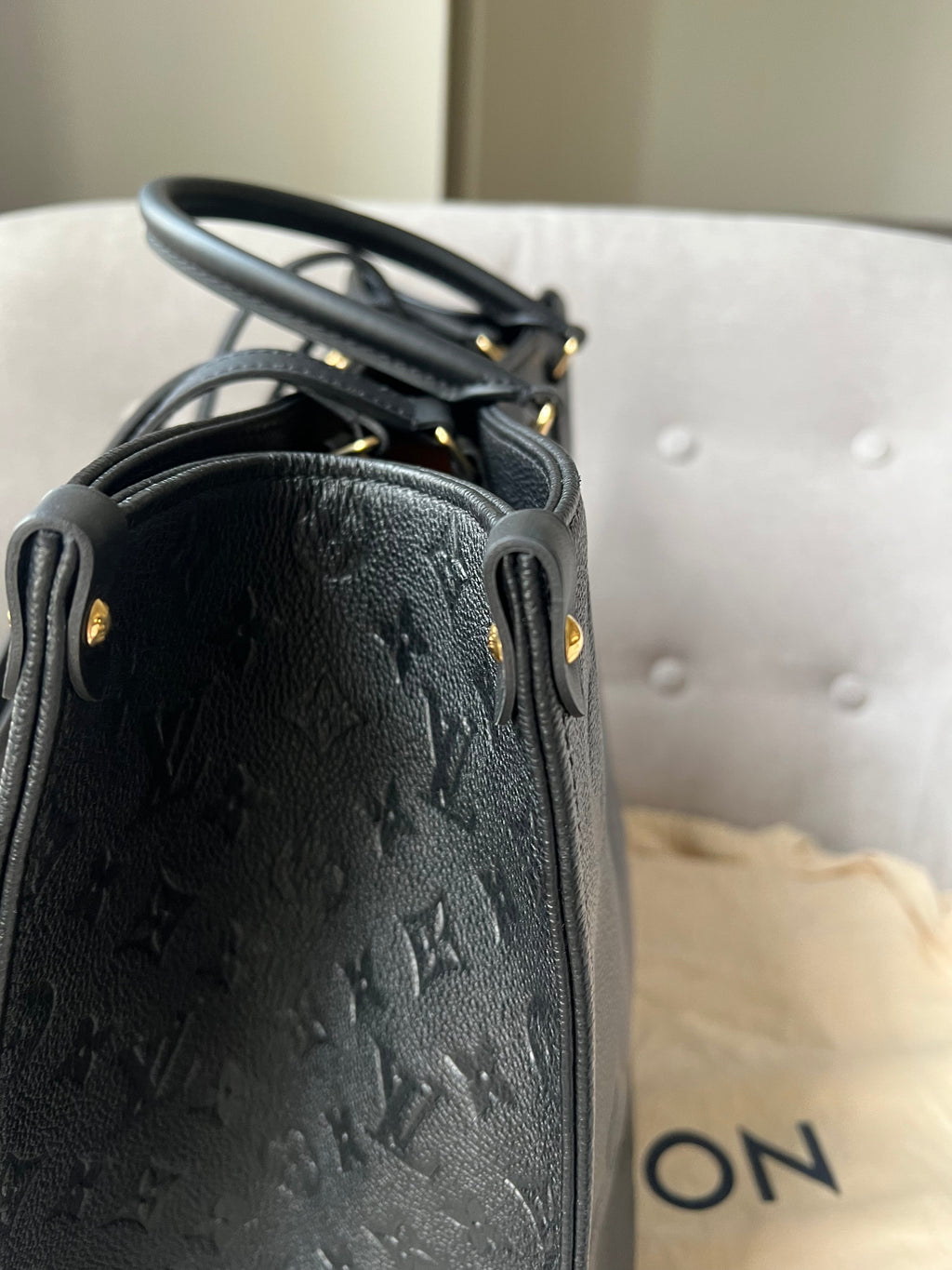 Louis Vuitton On the Go GM Black Empreinte (RRP £2,570)