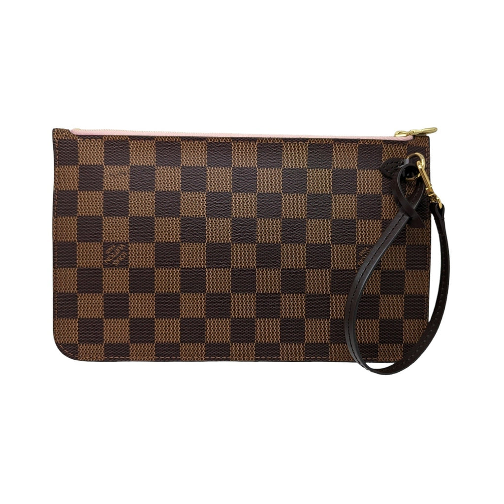 Louis Vuitton Damier Ebene Neverfull MM GM Pochette Wristlet