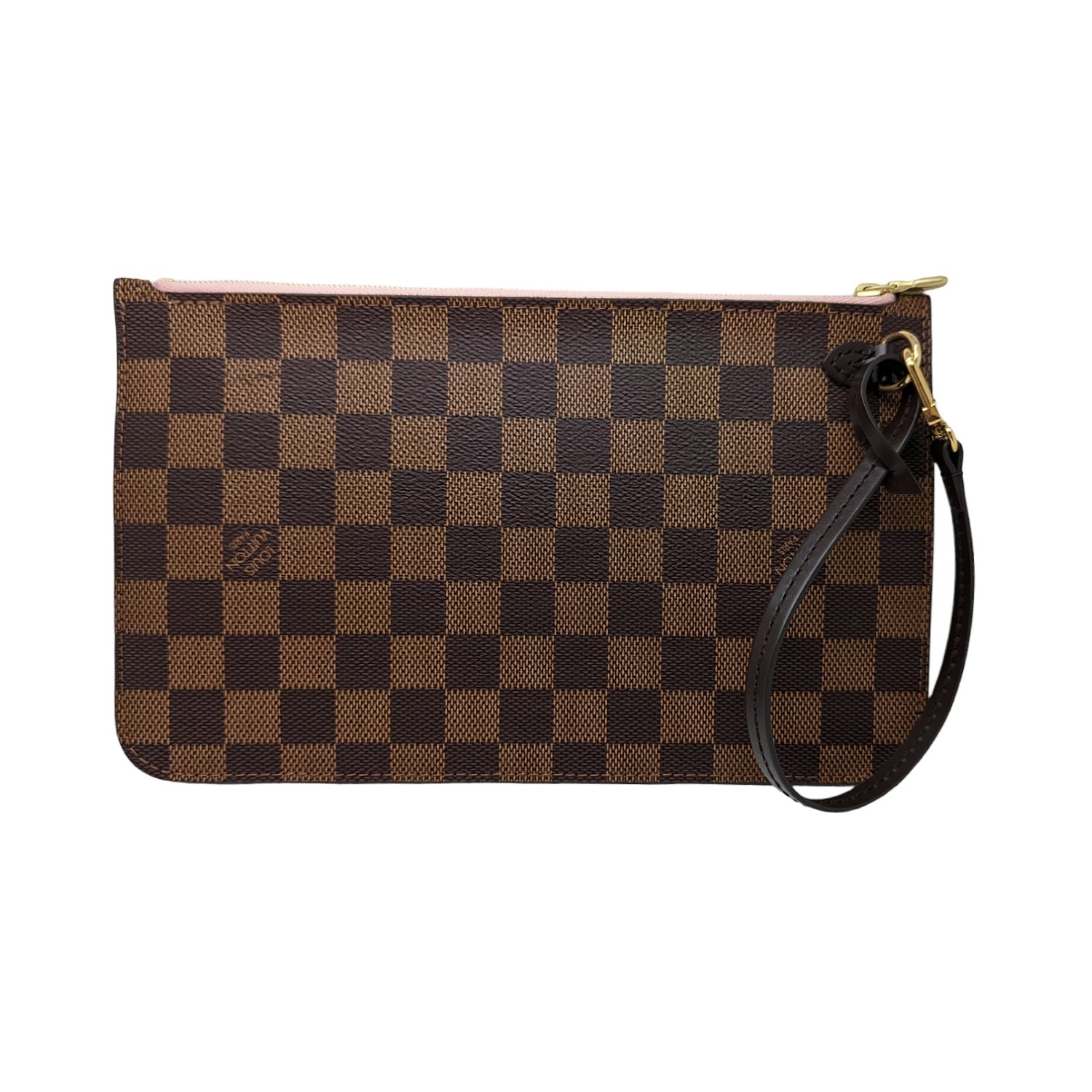 Louis Vuitton Damier Ebene Neverfull MM GM Pochette Wristlet