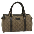 GUCCI GG Supreme Hand Bag PVC Leather Beige 193604 54006