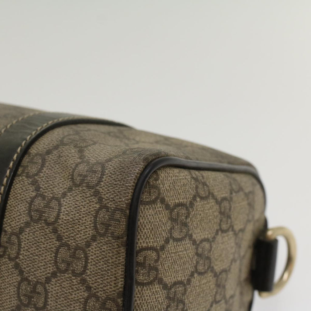GUCCI GG Supreme Hand Bag PVC Leather Beige 193604 54006