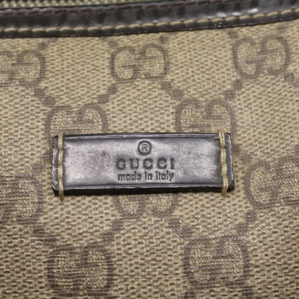 GUCCI GG Supreme Hand Bag PVC Leather Beige 193604 54006