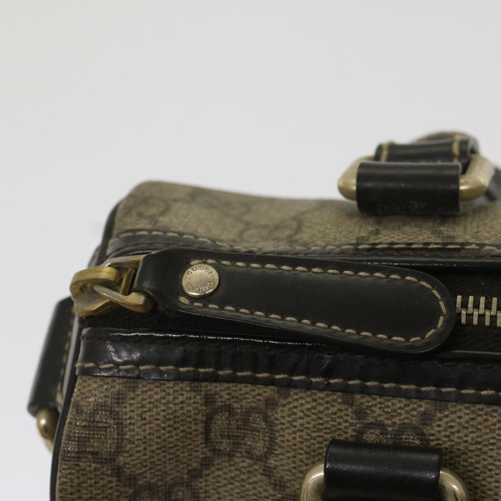 GUCCI GG Supreme Hand Bag PVC Leather Beige 193604 54006