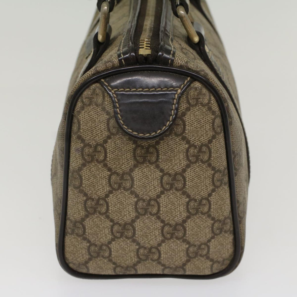 GUCCI GG Supreme Hand Bag PVC Leather Beige 193604 54006