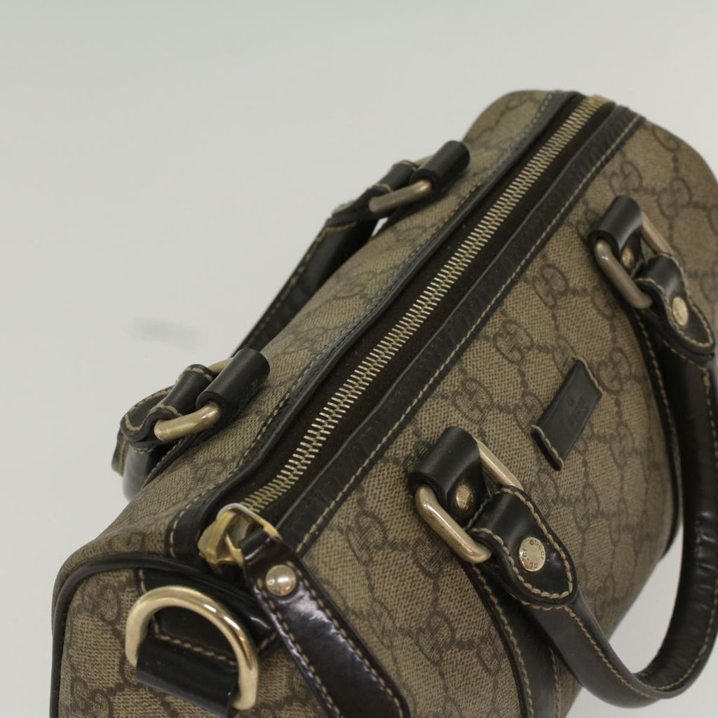 GUCCI GG Supreme Hand Bag PVC Leather Beige 193604 54006