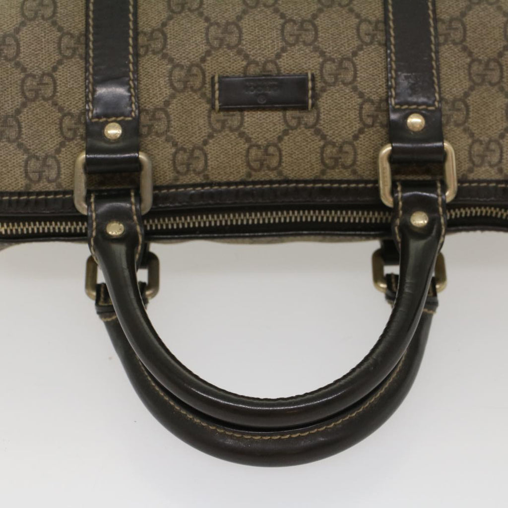 GUCCI GG Supreme Hand Bag PVC Leather Beige 193604 54006