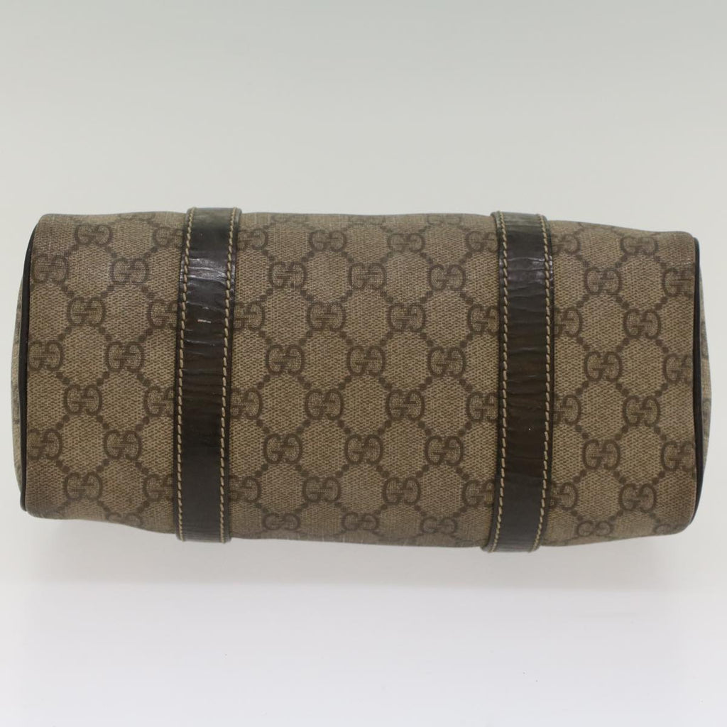 GUCCI GG Supreme Hand Bag PVC Leather Beige 193604 54006