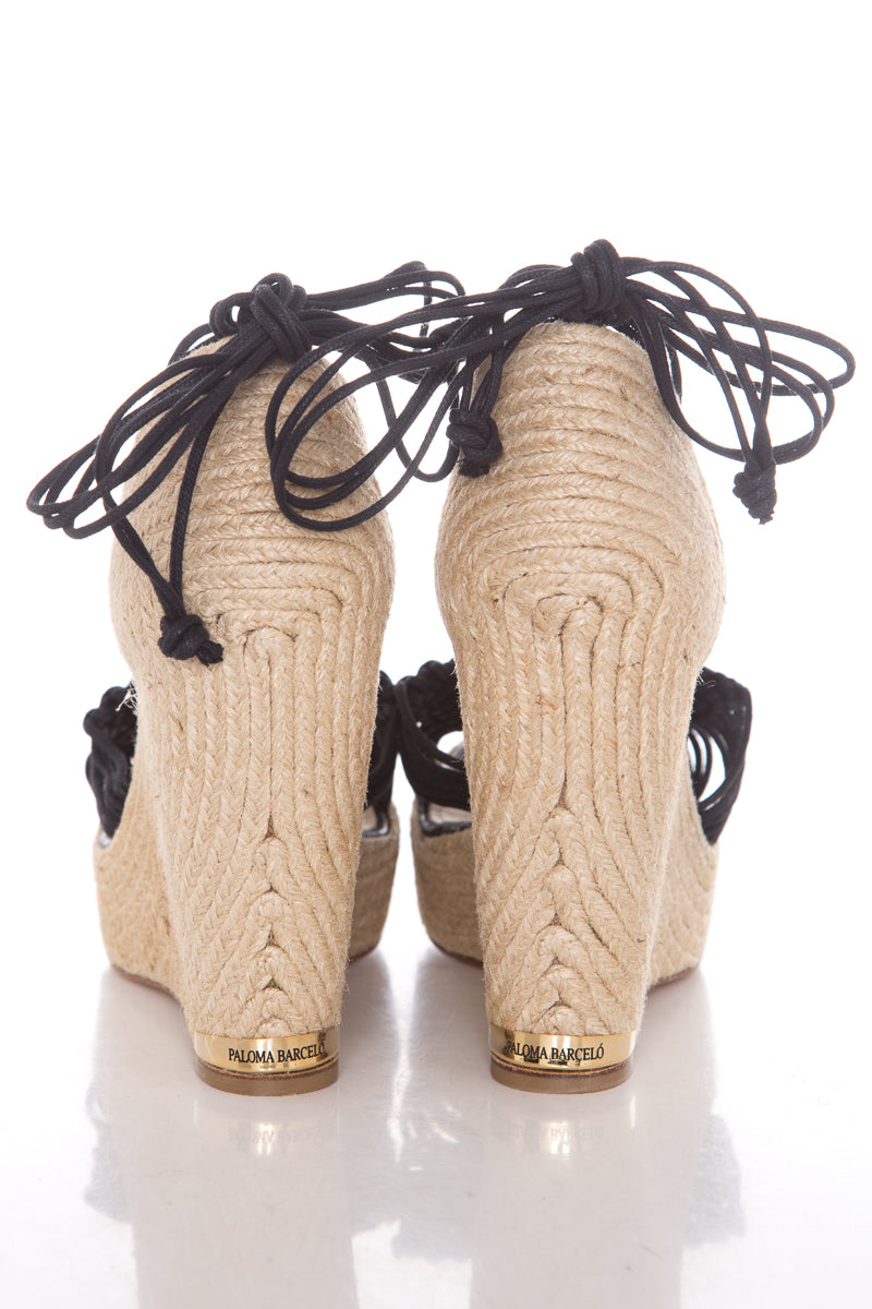 Paloma BarcelÃƒÆ’Ã‚Â³ Black Espadrille SZ 40