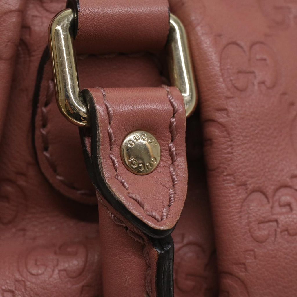 GUCCI GG Canvas Guccissima Hand Bag 2way Pink 247902 54115