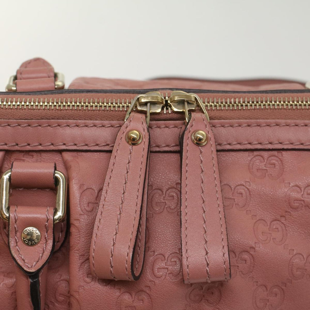 GUCCI GG Canvas Guccissima Hand Bag 2way Pink 247902 54115