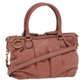 GUCCI GG Canvas Guccissima Hand Bag 2way Pink 247902 54115