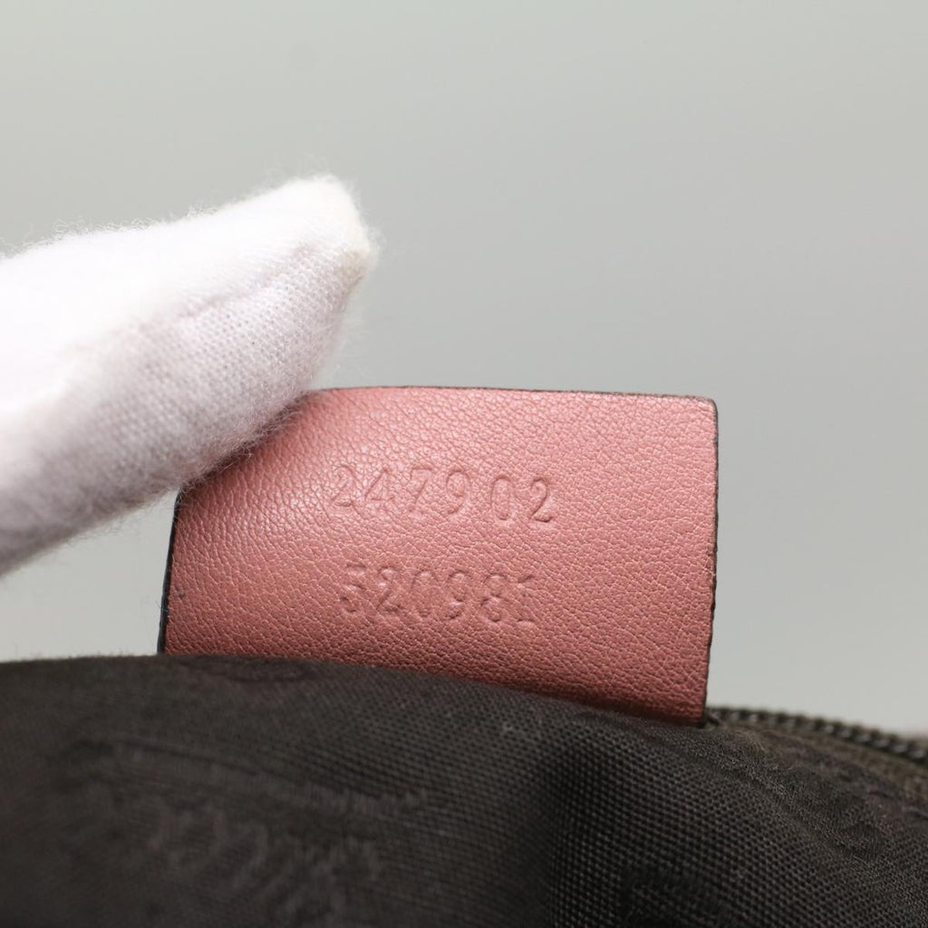 GUCCI GG Canvas Guccissima Hand Bag 2way Pink 247902 54115