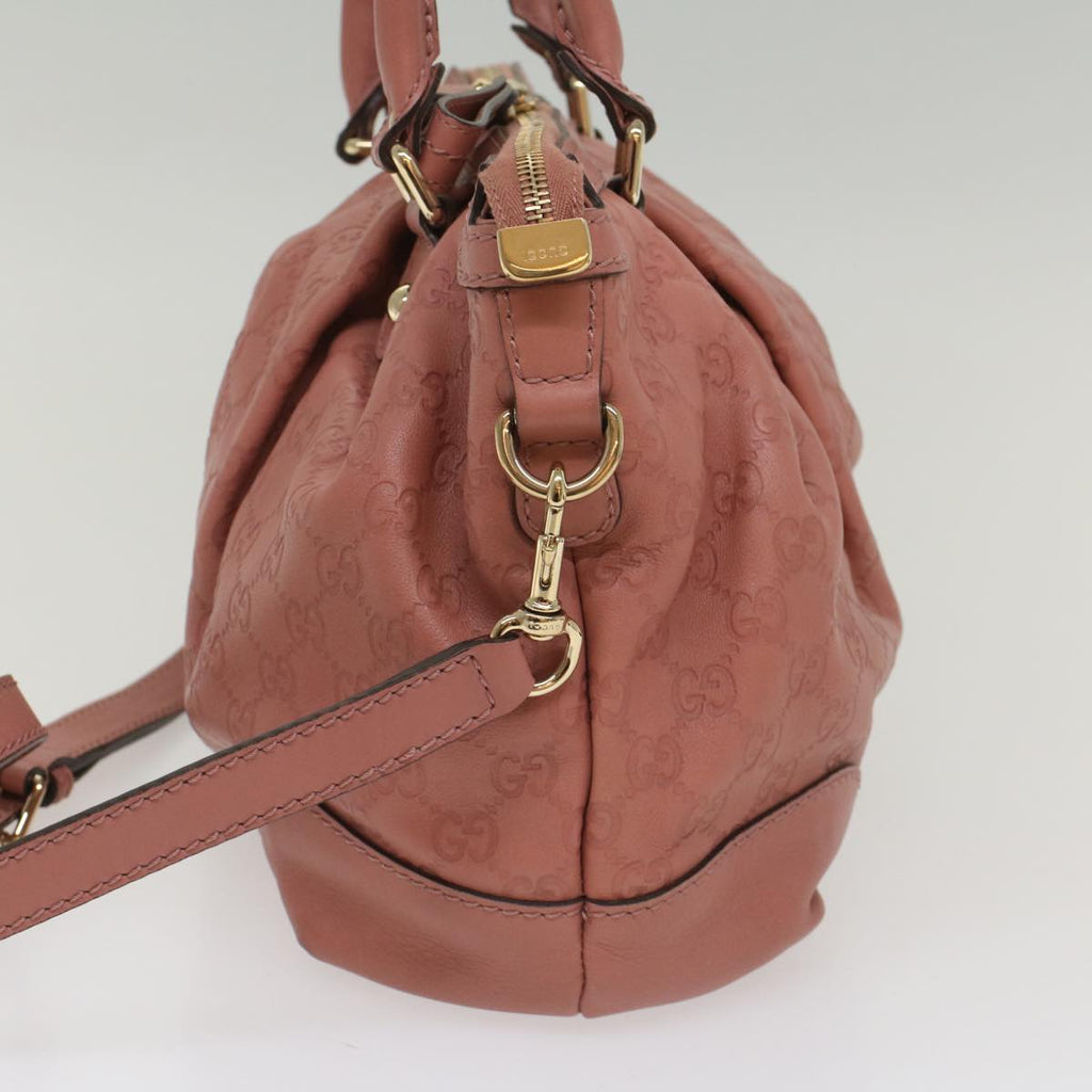 GUCCI GG Canvas Guccissima Hand Bag 2way Pink 247902 54115