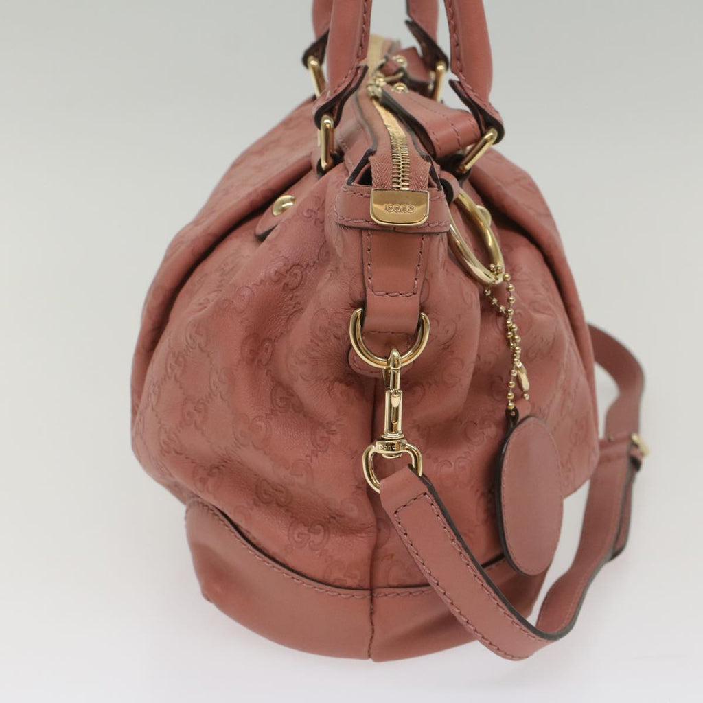 GUCCI GG Canvas Guccissima Hand Bag 2way Pink 247902 54115