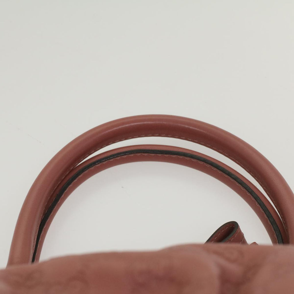 GUCCI GG Canvas Guccissima Hand Bag 2way Pink 247902 54115