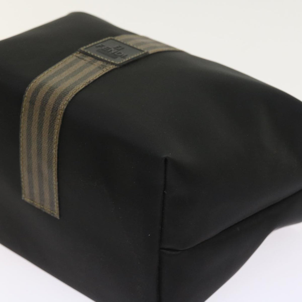 FENDI Pouch Pecan Canvas Black 54116