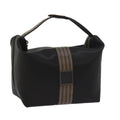 FENDI Pouch Pecan Canvas Black 54116