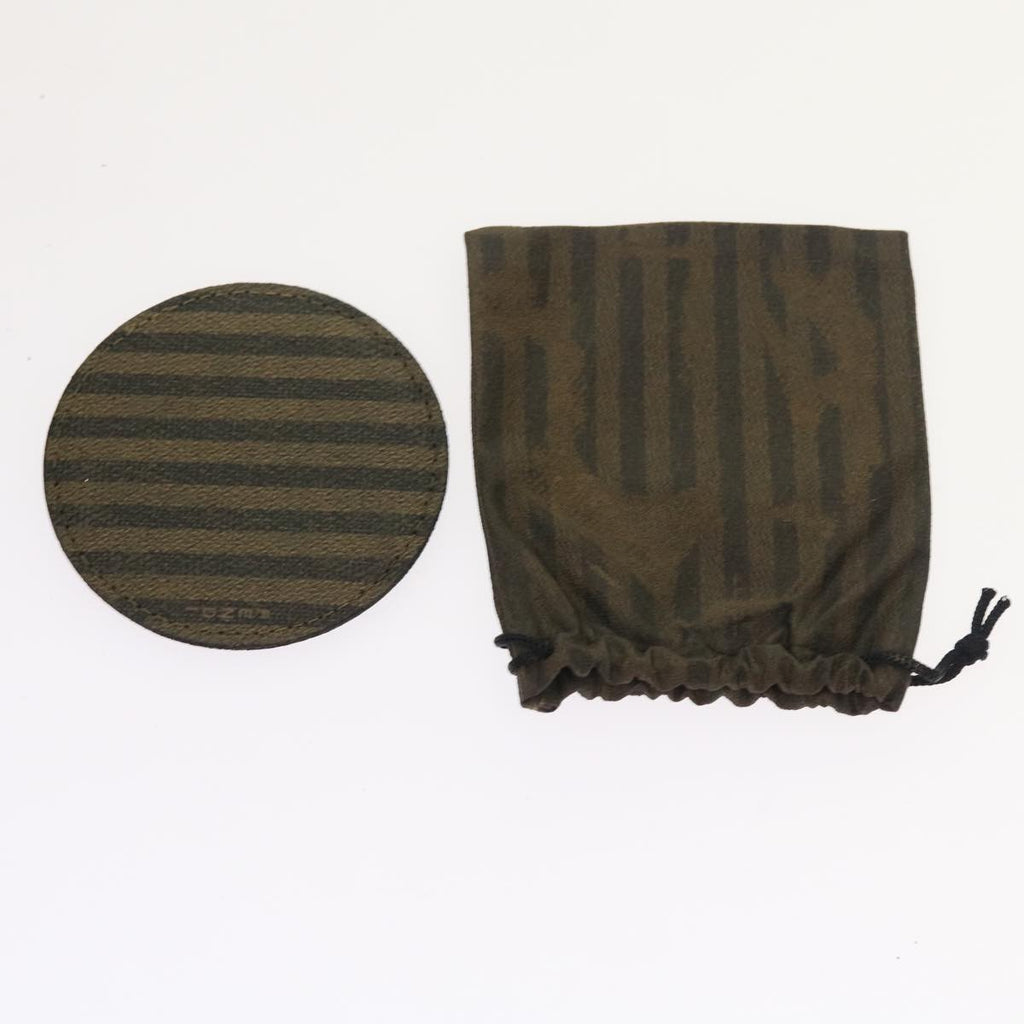 FENDI Pouch Pecan Canvas Black 54116