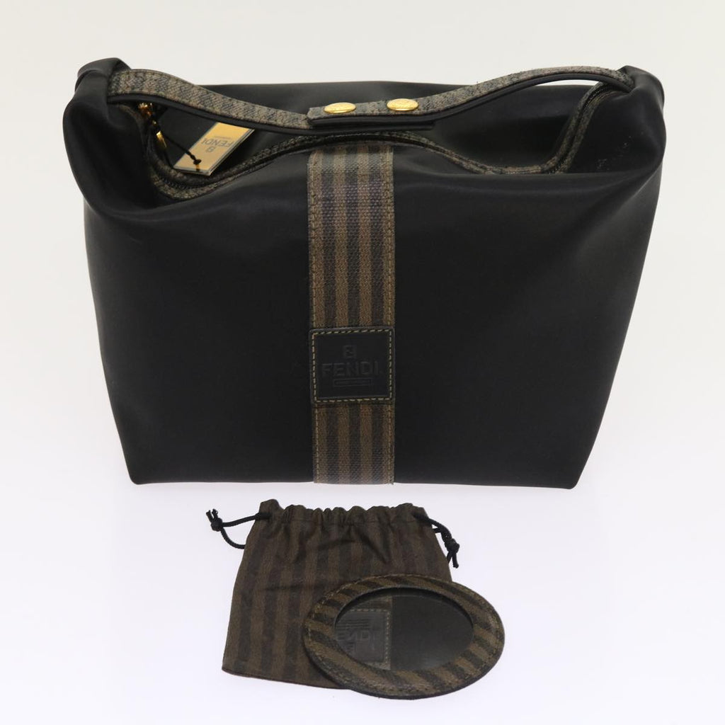 FENDI Pouch Pecan Canvas Black 54116